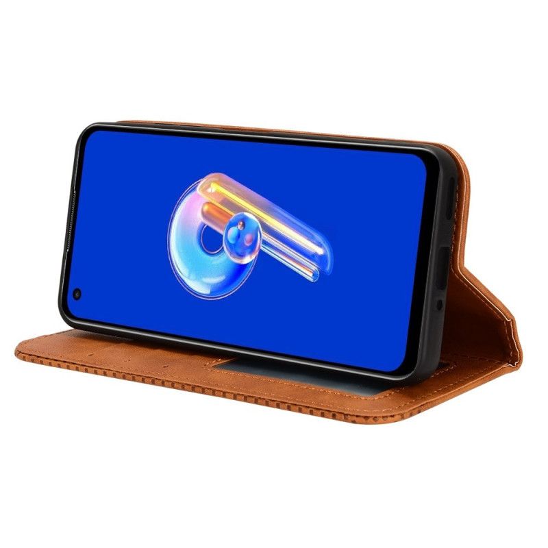 Læder Cover Asus Zenfone 10 Telefon Etui Vintage Frieze