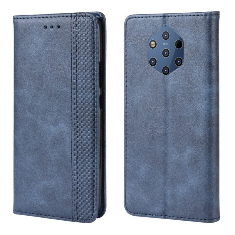 Læder Cover Nokia 9 PureView Mobilcover Stiliseret Vintage Lædereffekt