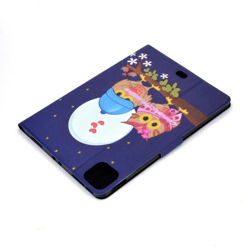 Flip Cover Læder iPad Air 10.9" (2020) Sjove Ugler