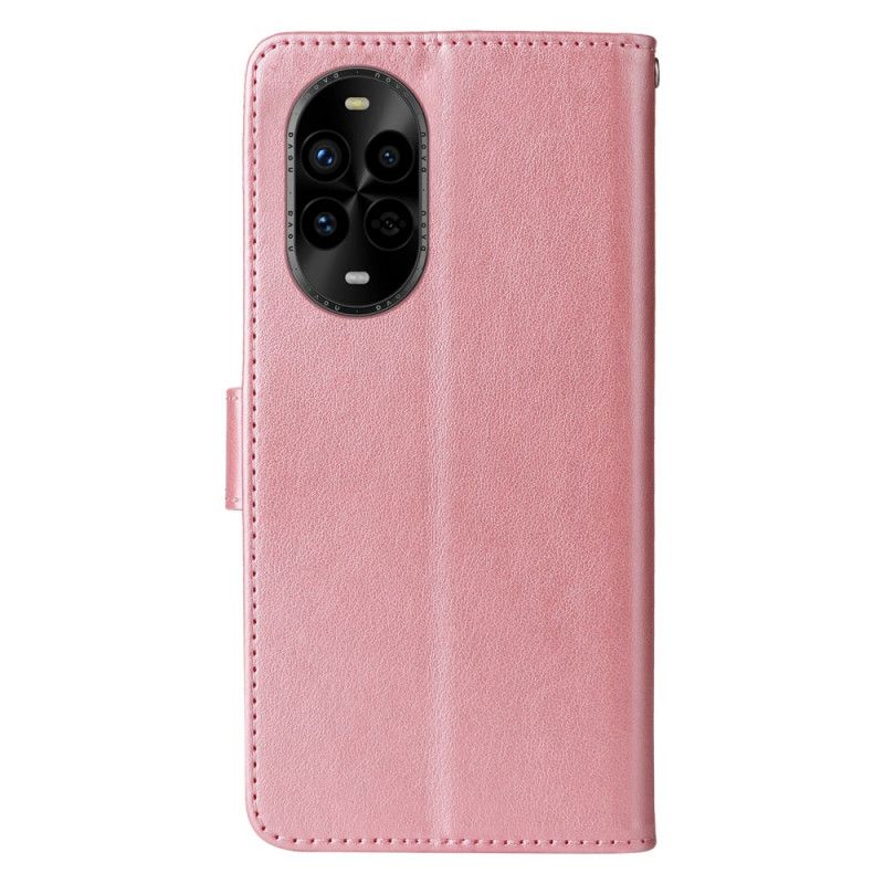 Læder Cover Huawei Nova 13 Pro Blomstermønster