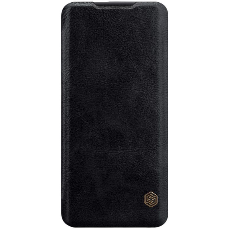 Læder Cover OnePlus 7T Pro Rød Nillkin Qin-Serie