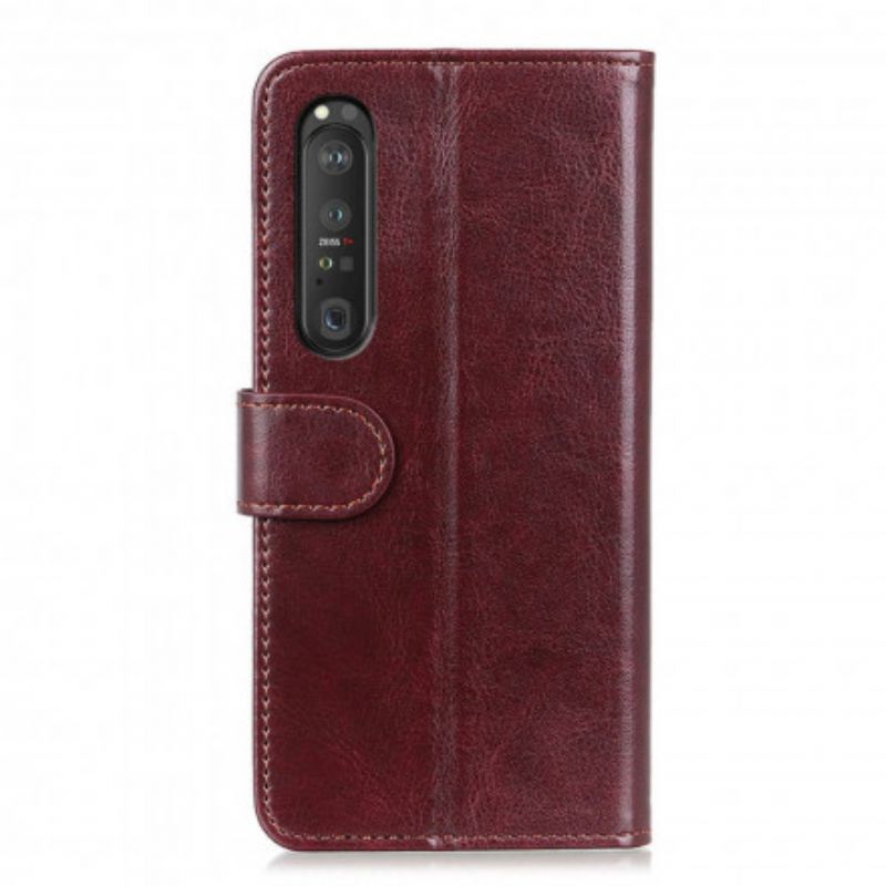 Flip Cover Sony Xperia 1 Iii Imiteret Læder Finesse