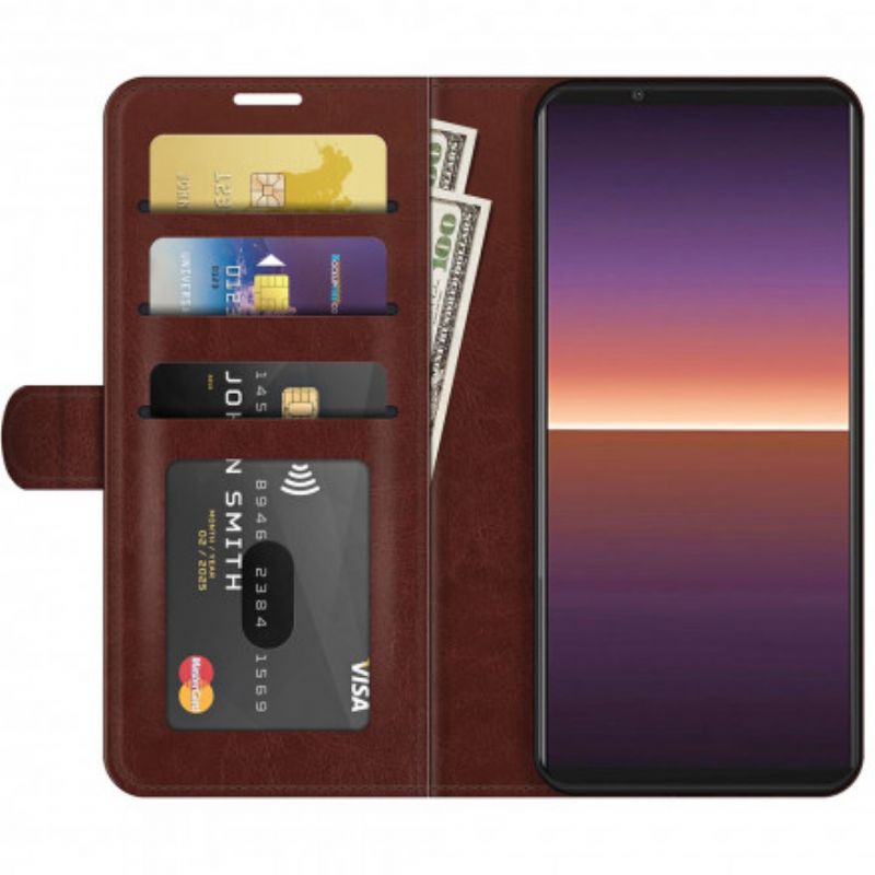 Flip Cover Sony Xperia 1 Iii Ultra Imiteret Læder