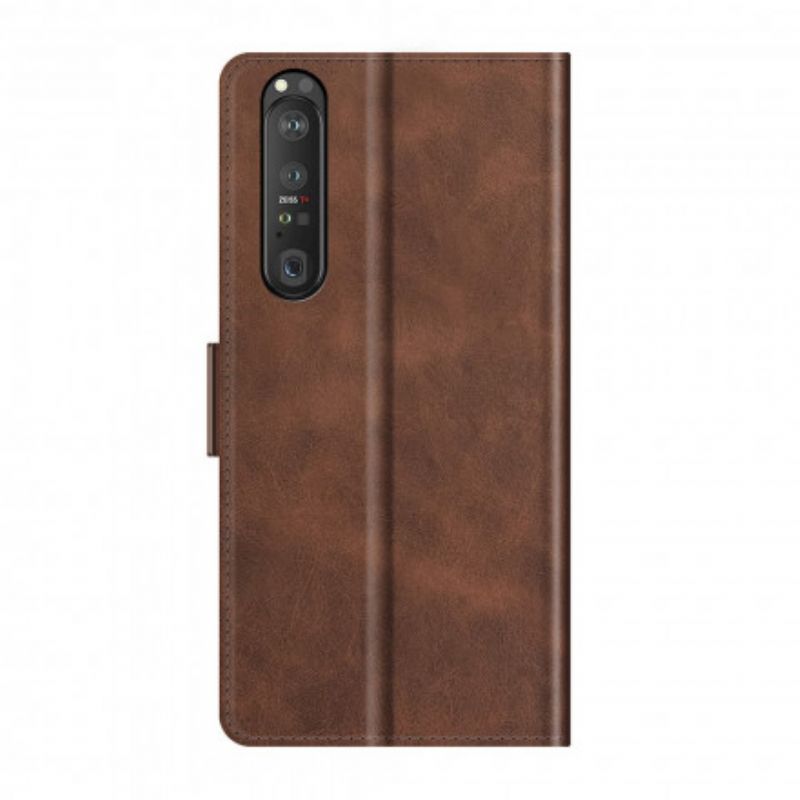 Flip Cover Til Sony Xperia 1 Iii Klassisk Dobbeltklap