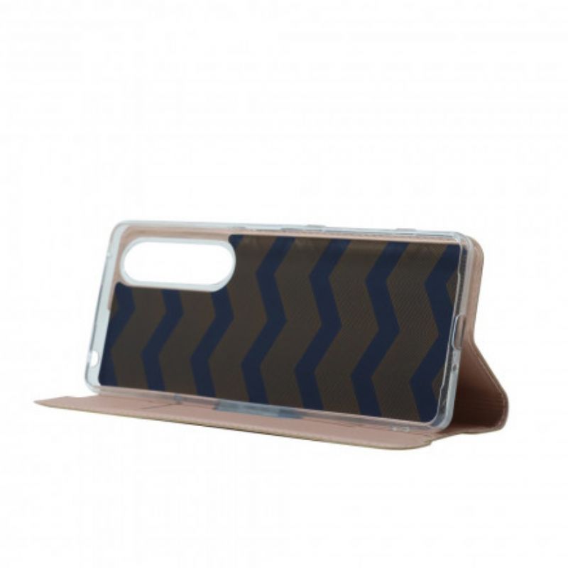 Læder Cover Sony Xperia 1 Iii Telefon Etui Magnetisk Lås