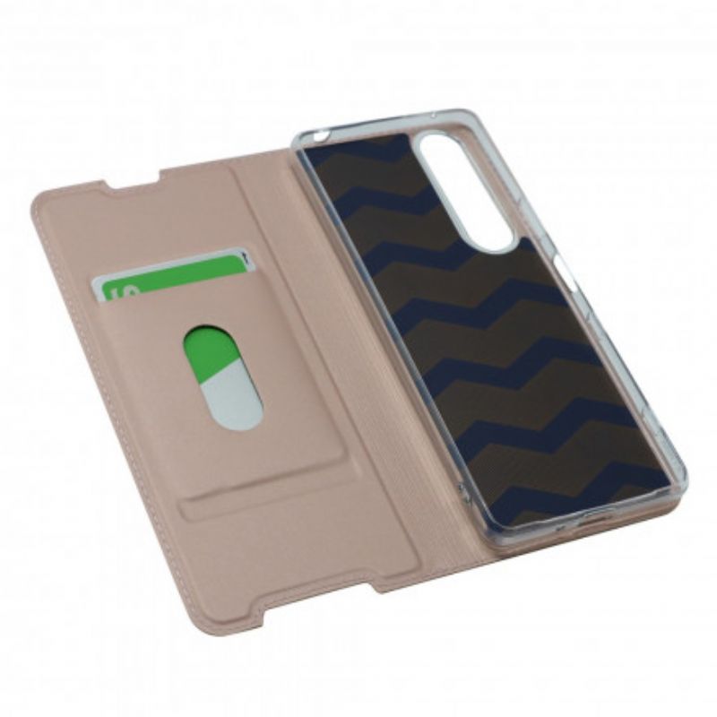 Læder Cover Sony Xperia 1 Iii Telefon Etui Magnetisk Lås