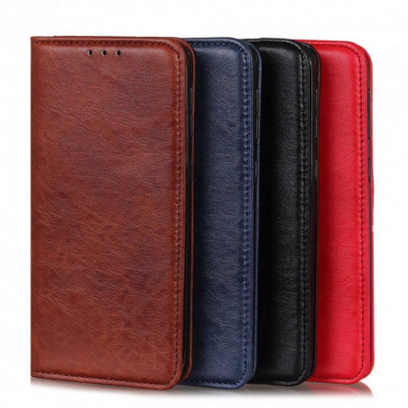 Læder Cover Sony Xperia 1 Iii Telefon Etui Struktureret Splitlæder