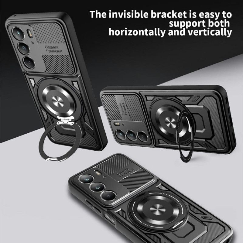 Cover Realme 14x 5g Magnetisk Med Roterende Stativ