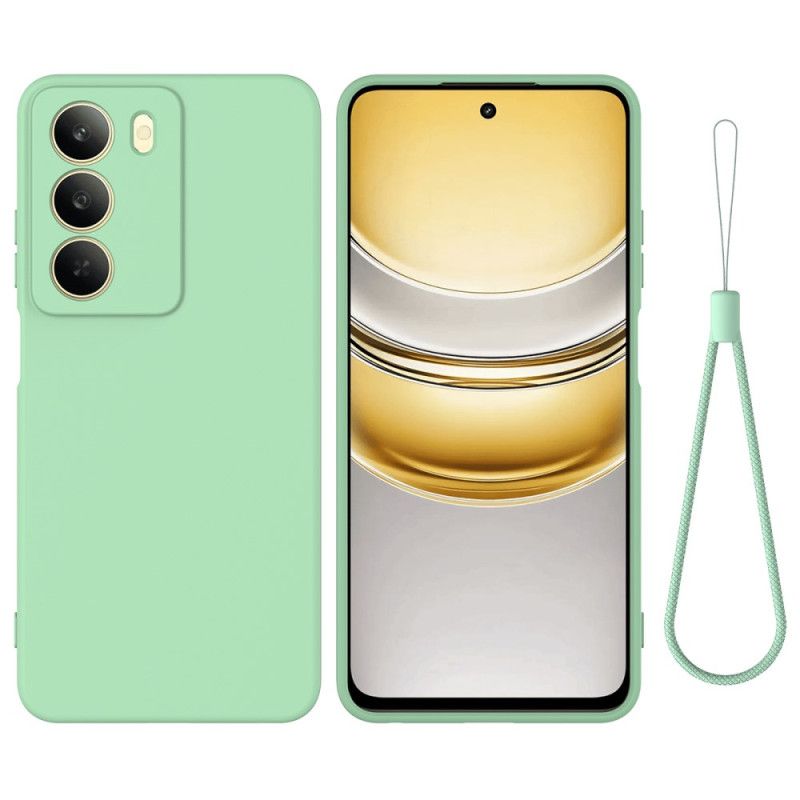 Cover Realme 14x 5g Telefon Etui Flydende Silikone Med Snor