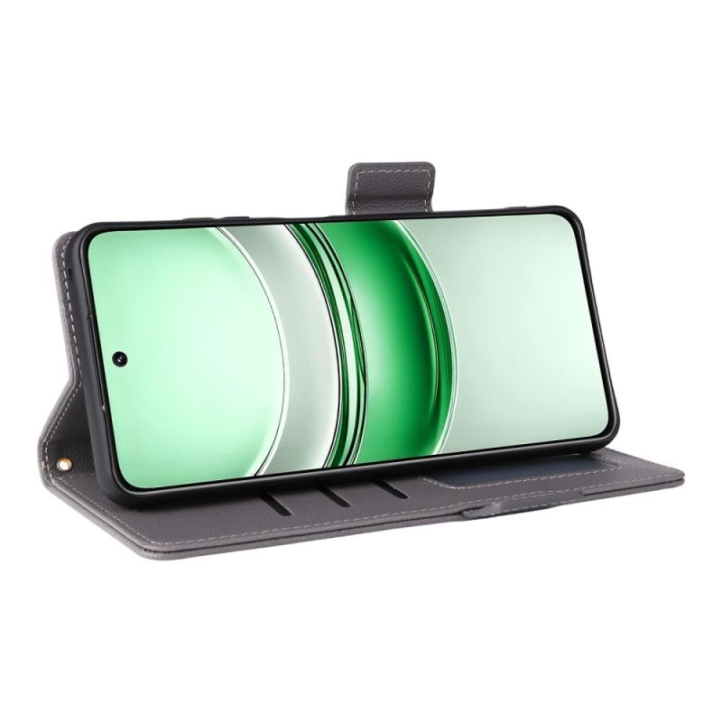 Flip Cover Realme 14x 5g Litchi-tekstur Med Snor