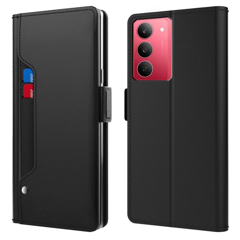 Flip Cover Realme 14x 5g Spejl Og Aftagelig Kortholder