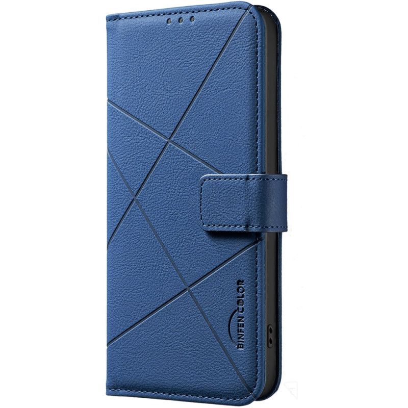 Læder Cover Realme 14x 5g Telefon Etui Striber Binfen Color