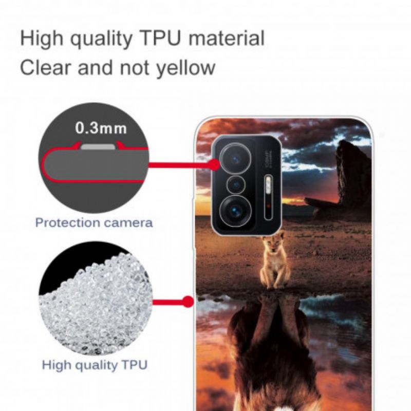 Cover Xiaomi Mi 11t / 11t Pro Telefon Etui Drøm Om Løveunge