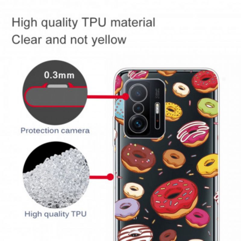 Cover Xiaomi Mi 11t / 11t Pro Telefon Etui Love Donuts