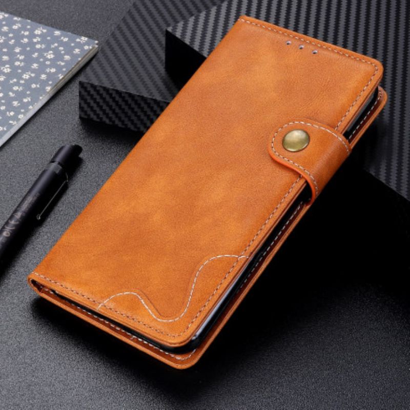 Flip Cover Xiaomi Mi 11t / 11t Pro Kunstnerisk Syningsknap