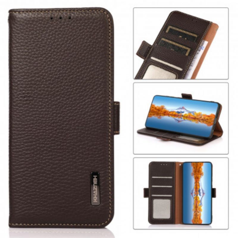 Flip Cover Xiaomi Mi 11t / 11t Pro Litchi Læder Khazneh Rfid