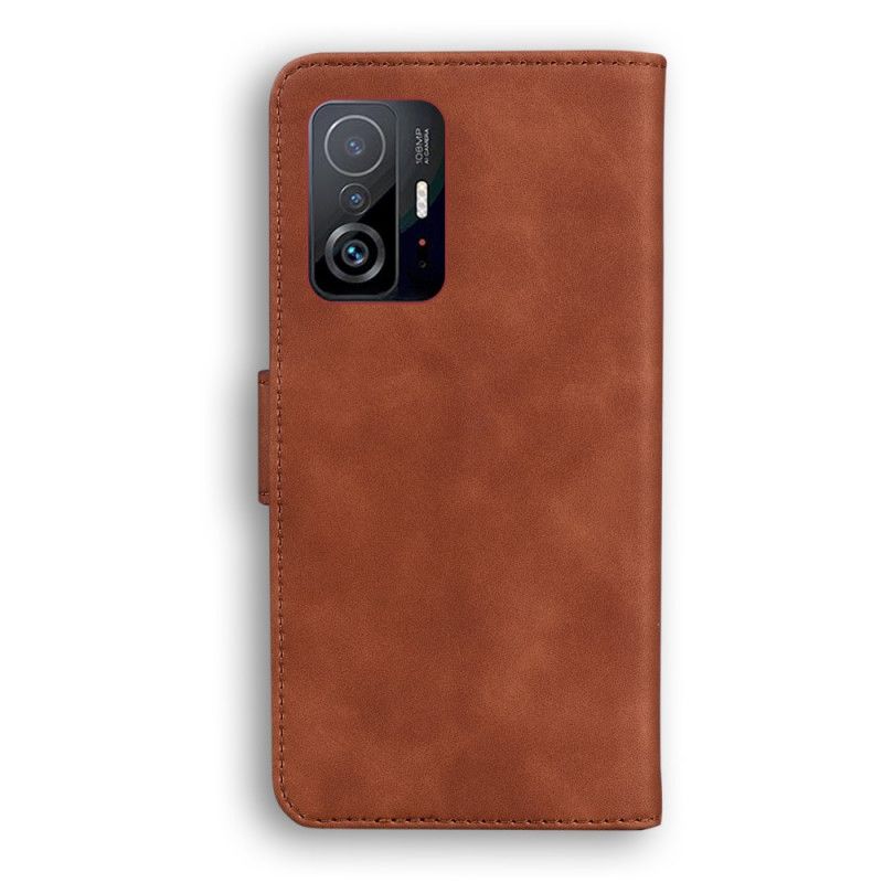 Læder Cover Xiaomi Mi 11t / 11t Pro Monokrom Lædereffekt