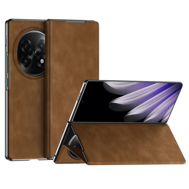 Etui Til Oppo Find N5 Lædereffekt