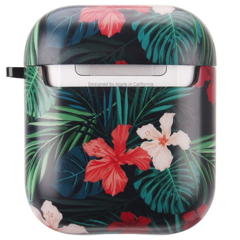 Cover AirPods Rød Stiv Blomster