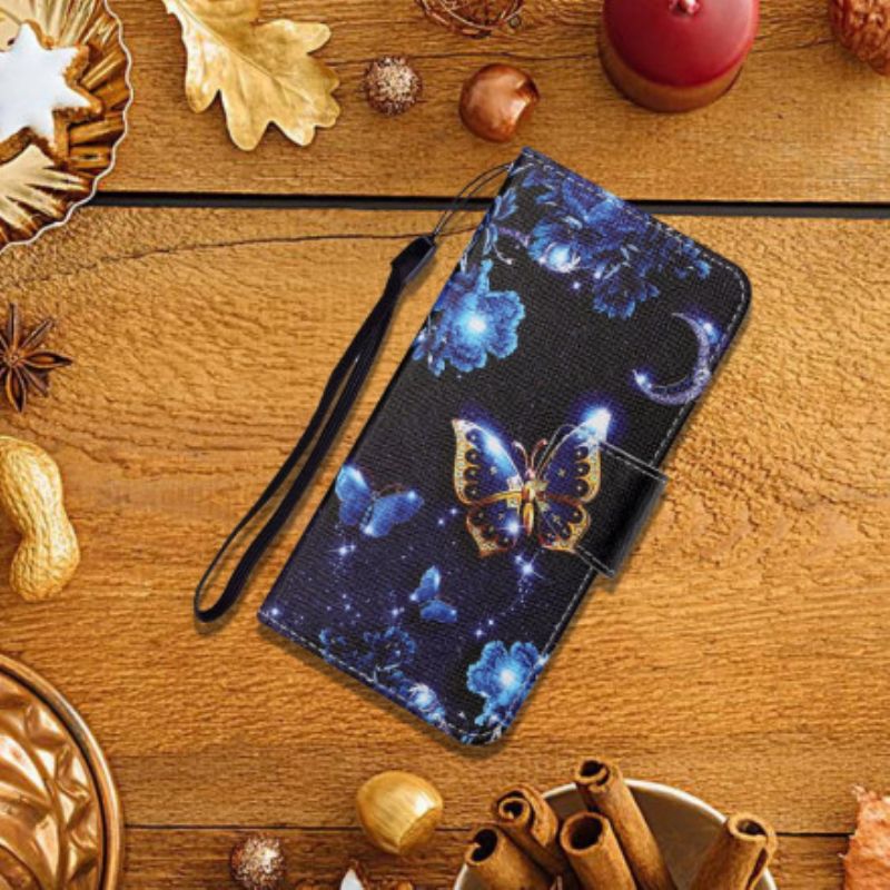 Flip Cover Oppo A15 Ædle Strammesommerfugle