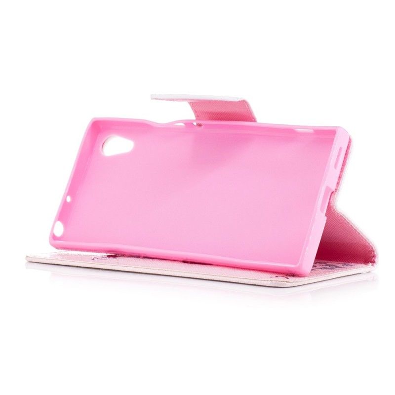 Flip Cover Læder for Sony Xperia XA1 Nørd Giraf