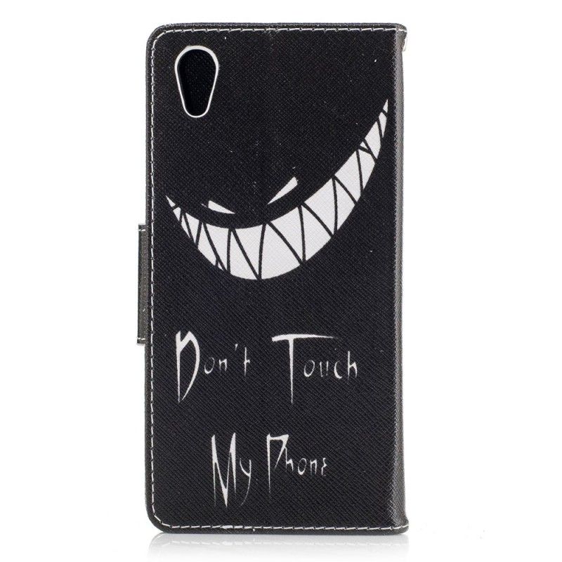 Flip Cover Læder Sony Xperia XA1 Djævelens Telefon