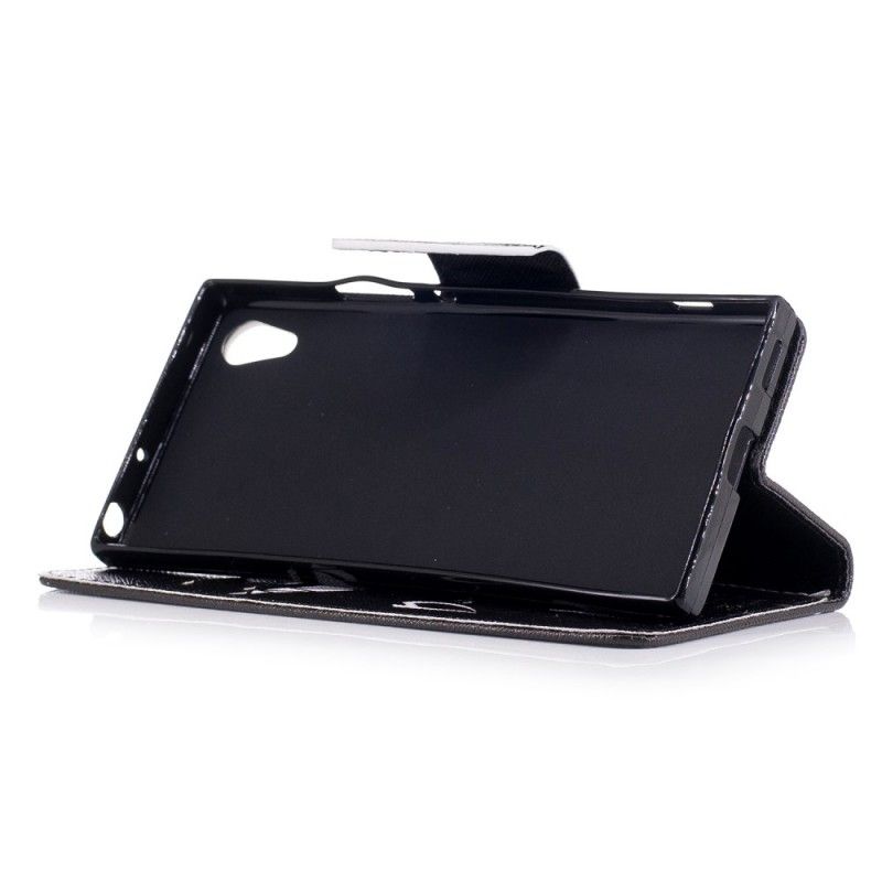 Flip Cover Læder Sony Xperia XA1 Djævelens Telefon