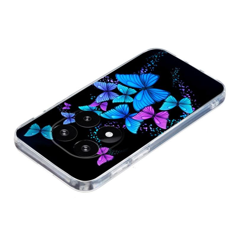 Cover Til Xiaomi Redmi Note 14 Pro Plus 5g Farverige Sommerfugle