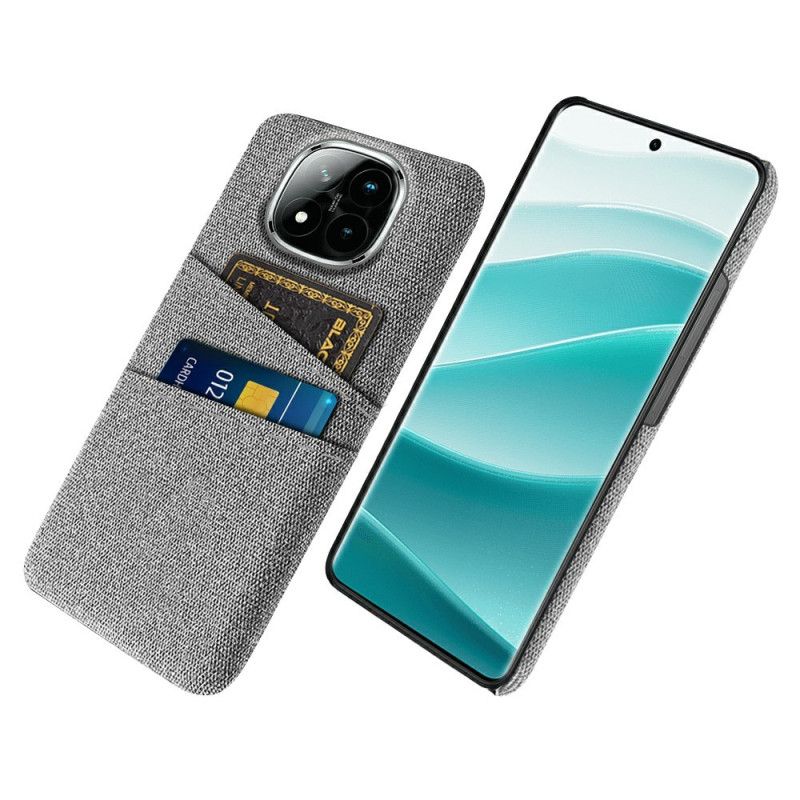Cover Til Xiaomi Redmi Note 14 Pro Plus 5g Kortholder I Stof