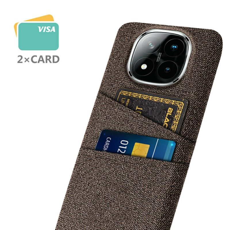 Cover Til Xiaomi Redmi Note 14 Pro Plus 5g Kortholder I Stof