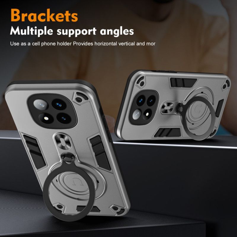 Cover Til Xiaomi Redmi Note 14 Pro Plus 5g Roterende Stativ