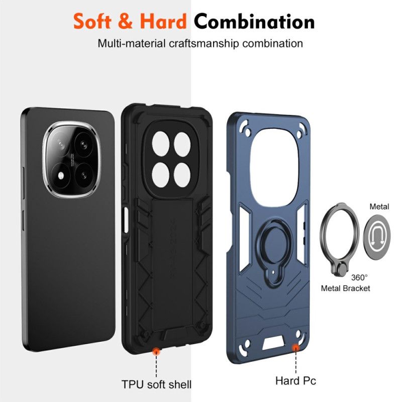 Cover Xiaomi Redmi Note 14 Pro Plus 5g Glidende Kamskærm Og Stativ