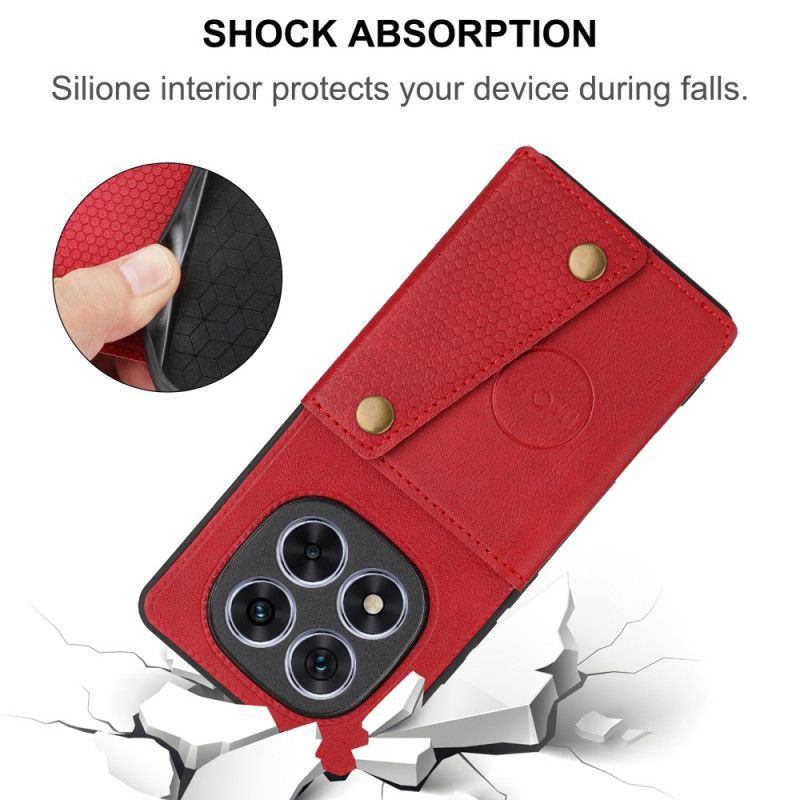 Cover Xiaomi Redmi Note 14 Pro Plus 5g Kortholder Og Stativ I Læderstil