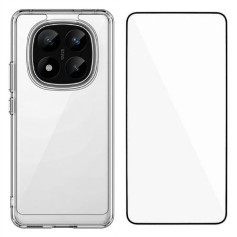 Cover Xiaomi Redmi Note 14 Pro Plus 5g Transparent Med Hærdet Glasskærmbeskytter