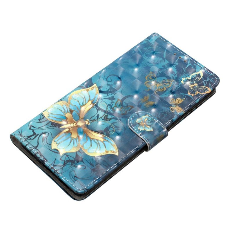 Flip Cover Til Xiaomi Redmi Note 14 Pro Plus 5g 3d Sommerfugle