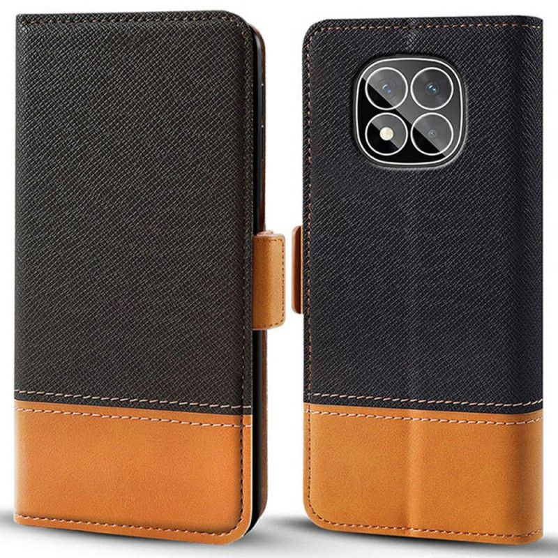 Flip Cover Til Xiaomi Redmi Note 14 Pro Plus 5g Duo-tekstur