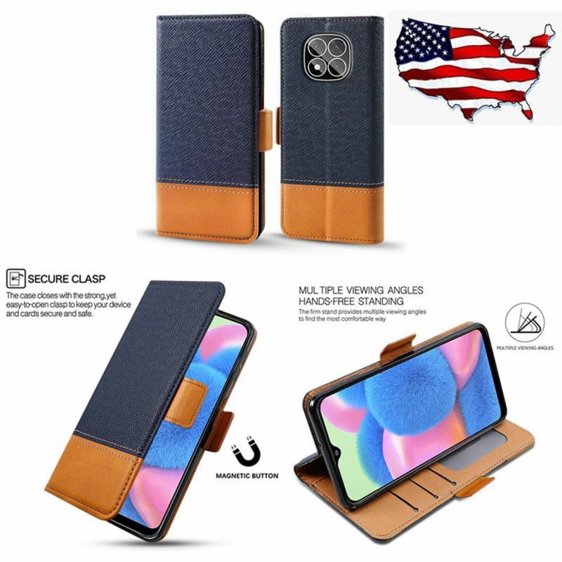 Flip Cover Til Xiaomi Redmi Note 14 Pro Plus 5g Duo-tekstur