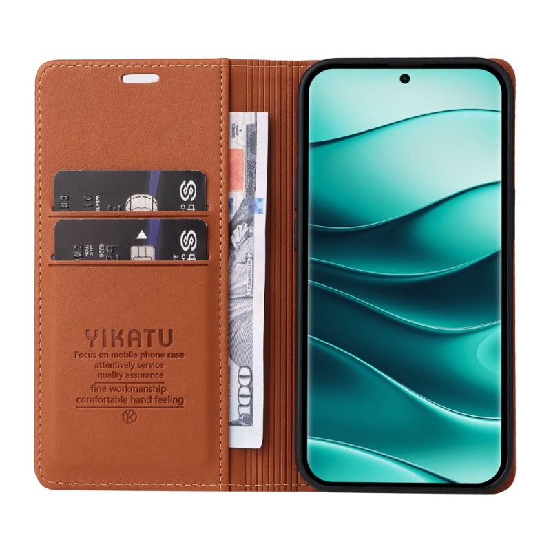 Flip Cover Til Xiaomi Redmi Note 14 Pro Plus 5g Yikatu Kunstlæder