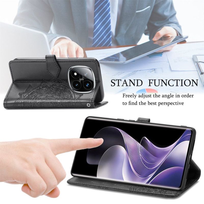 Flip Cover Xiaomi Redmi Note 14 Pro Plus 5g Barok Mandala