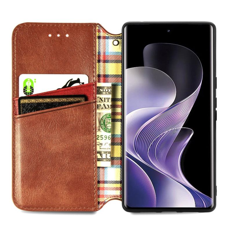 Flip Cover Xiaomi Redmi Note 14 Pro Plus 5g Frise Med Ruskindseffekt