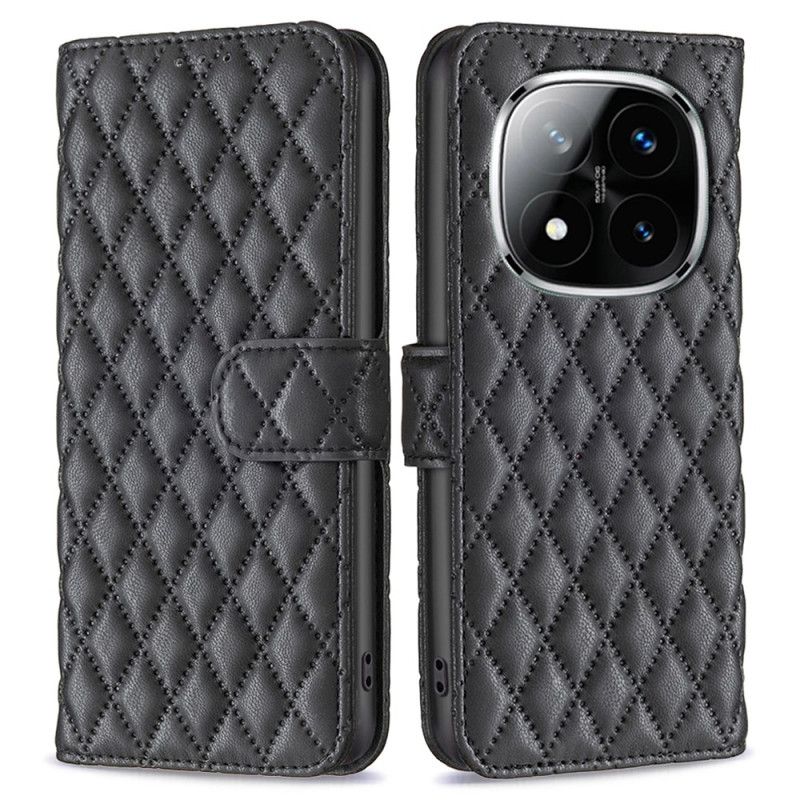 Flip Cover Xiaomi Redmi Note 14 Pro Plus 5g Klassisk Quiltet