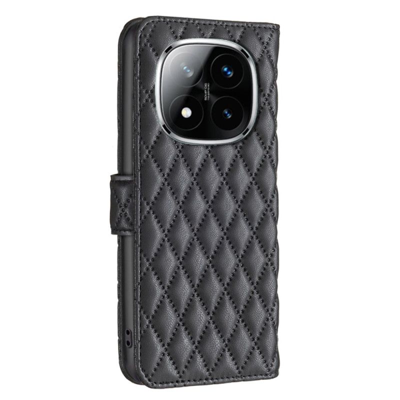 Flip Cover Xiaomi Redmi Note 14 Pro Plus 5g Klassisk Quiltet