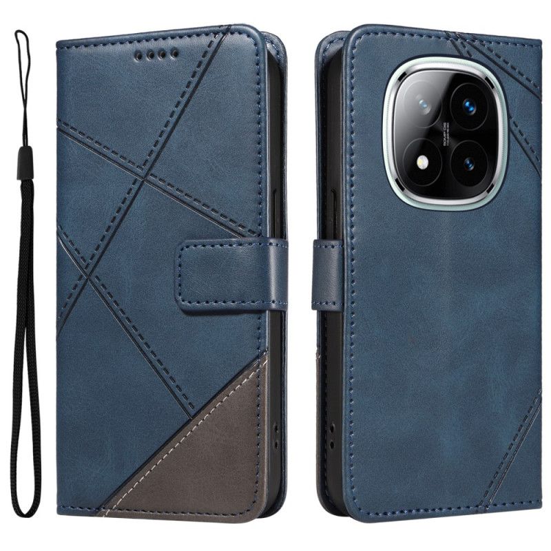 Flip Cover Xiaomi Redmi Note 14 Pro Plus 5g Tofarvet Stribet Strap-on