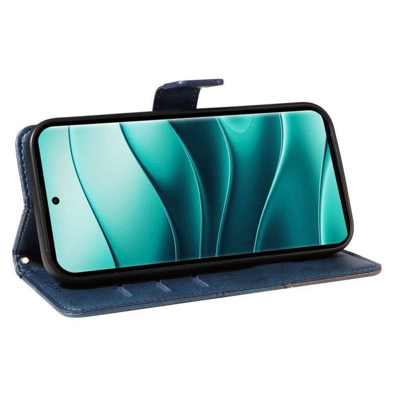 Flip Cover Xiaomi Redmi Note 14 Pro Plus 5g Tofarvet Stribet Strap-on