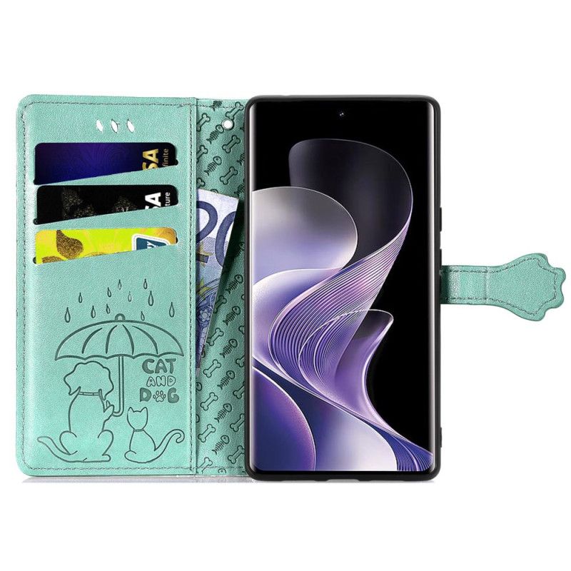 Læder Cover Xiaomi Redmi Note 14 Pro Plus 5g Telefon Etui Animerede Dyr