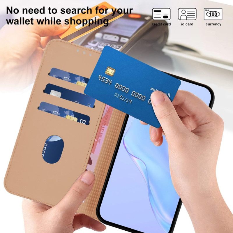 Læder Cover Xiaomi Redmi Note 14 Pro Plus 5g Telefon Etui Ensfarvet Læderstil