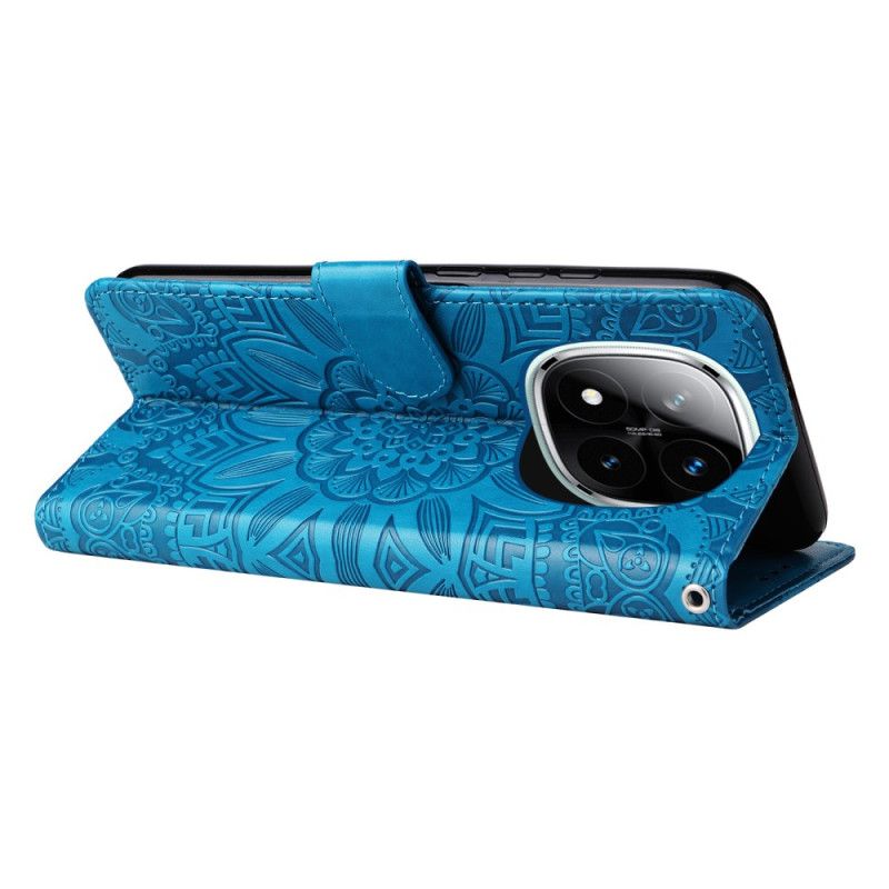 Læder Cover Xiaomi Redmi Note 14 Pro Plus 5g Telefon Etui Flamboyant Mandala