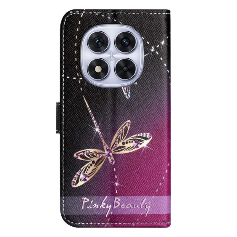 Læder Cover Xiaomi Redmi Note 14 Pro Plus 5g Telefon Etui Guldsmede