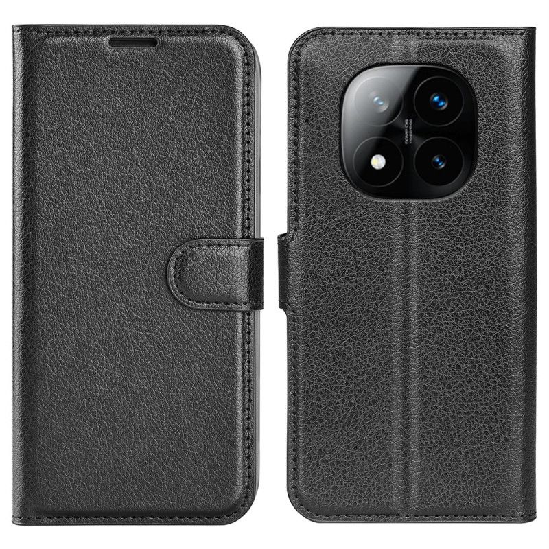 Læder Cover Xiaomi Redmi Note 14 Pro Plus 5g Telefon Etui Klassisk Litchi-kunstlæder