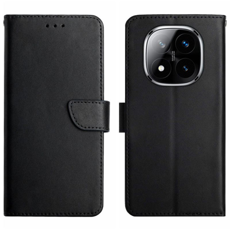Læder Cover Xiaomi Redmi Note 14 Pro Plus 5g Telefon Etui Nappalæder